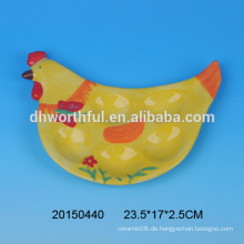 Schönes Huhn geformtes keramisches Eierbecher für 2016 Ostern Partei